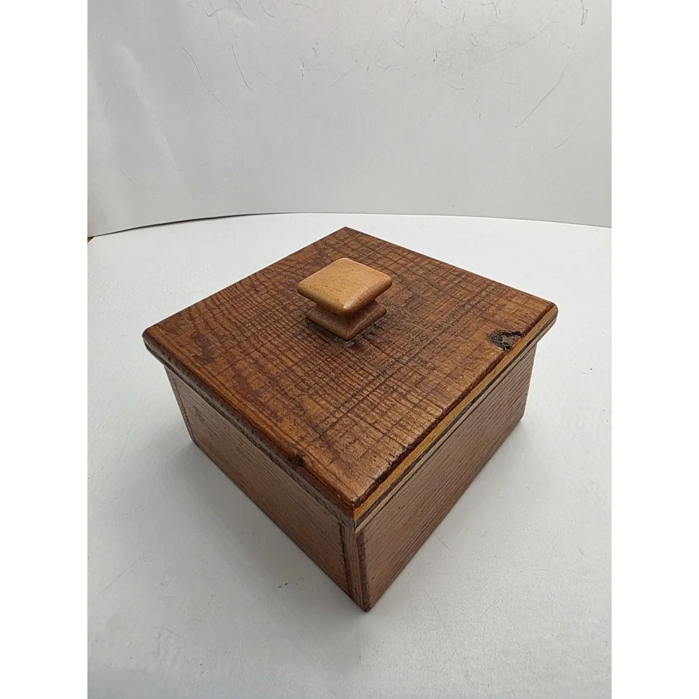 Handcrafted square wooden